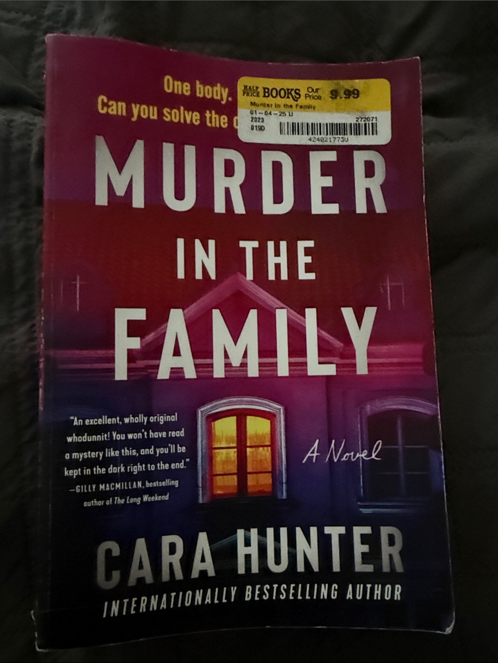 Murder in the Family by Cara Hunter - Purple Gradient Paperback